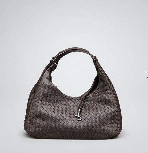 Bottega Veneta Woven Nappa Leather Shoulder Bag 6262 brown